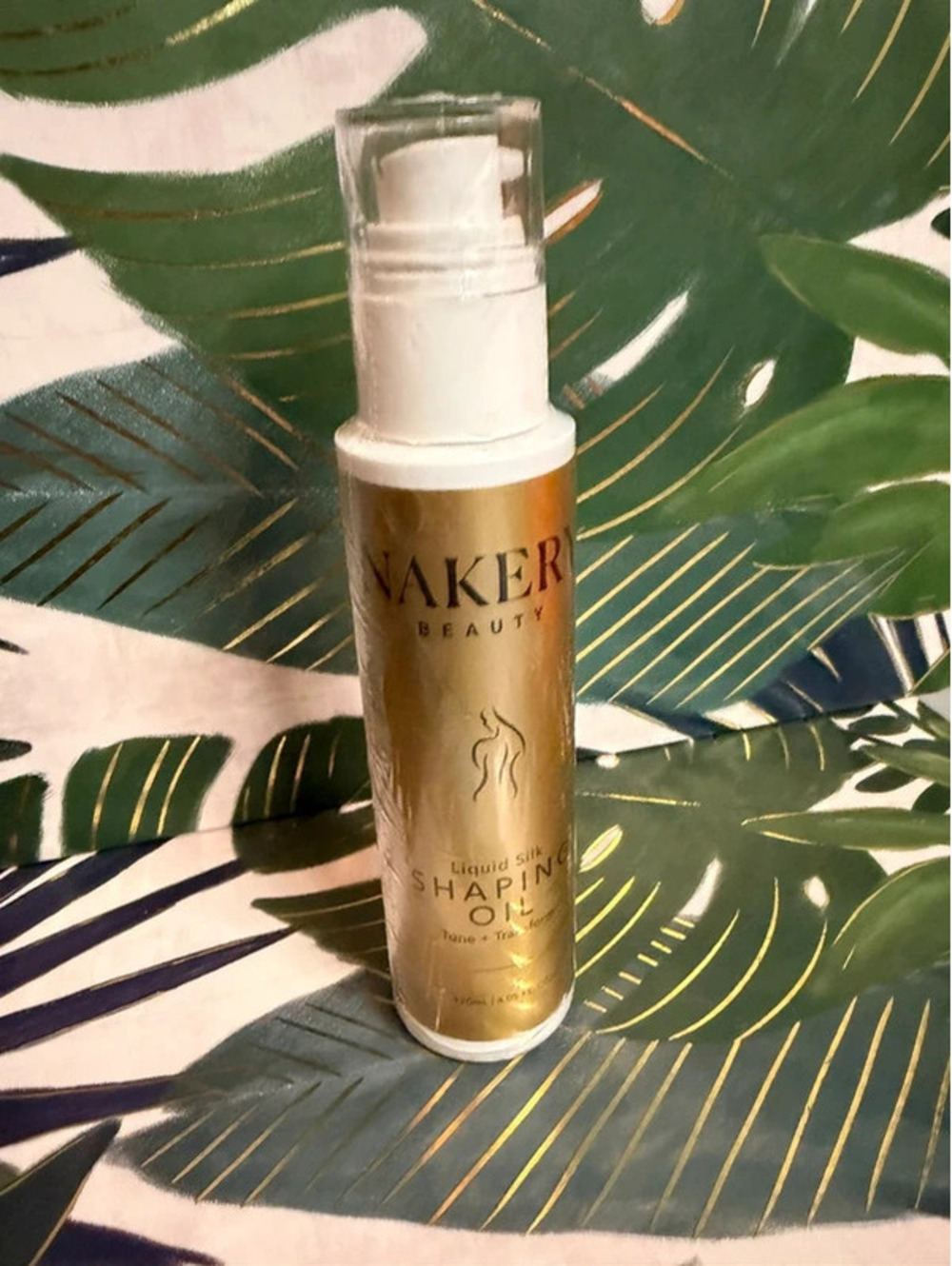 Nakery Beauty Liquid Silk Shaping Oil Tone + Transform 4 oz